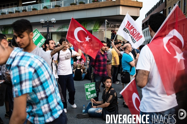 Anti-government demonstration in Taksim, Istanbul