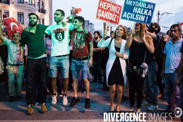 Anti-government demonstration in Taksim, Istanbul