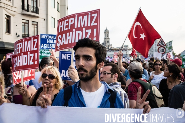 Anti-government demonstration in Taksim, Istanbul