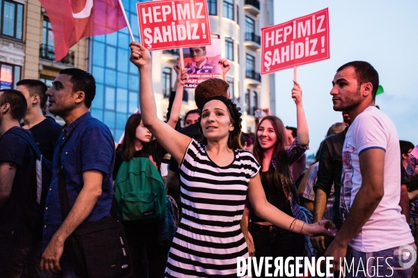 Anti-government demonstration in Taksim, Istanbul