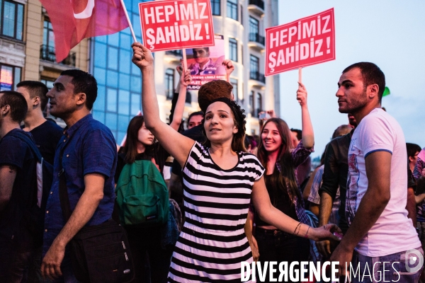 Anti-government demonstration in Taksim, Istanbul
