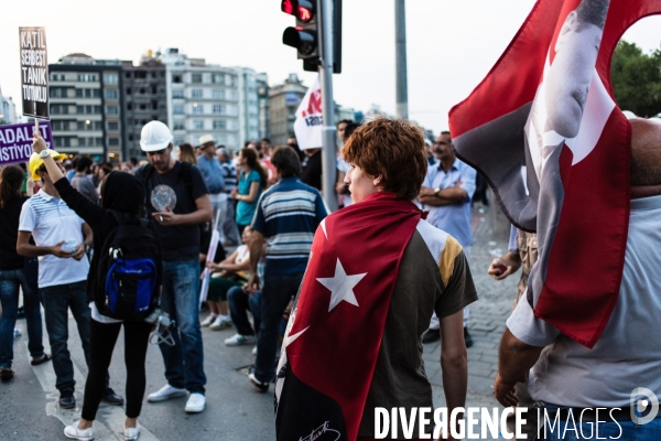 Anti-government demonstration in Taksim, Istanbul