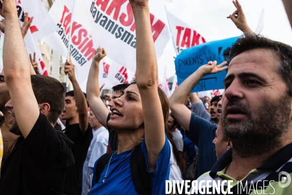 Anti-government demonstration in Taksim, Istanbul