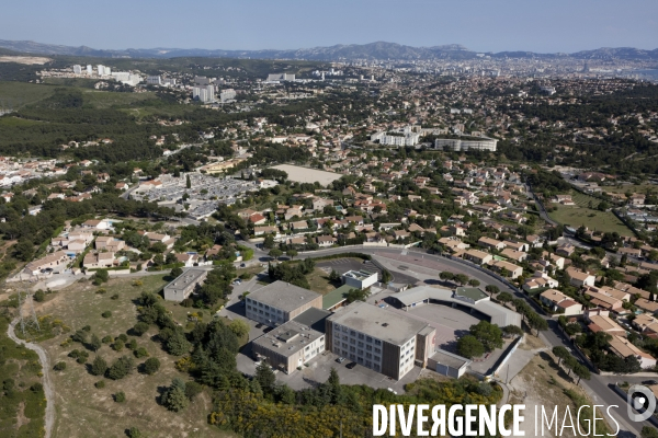 Vue aerienne de Marseille