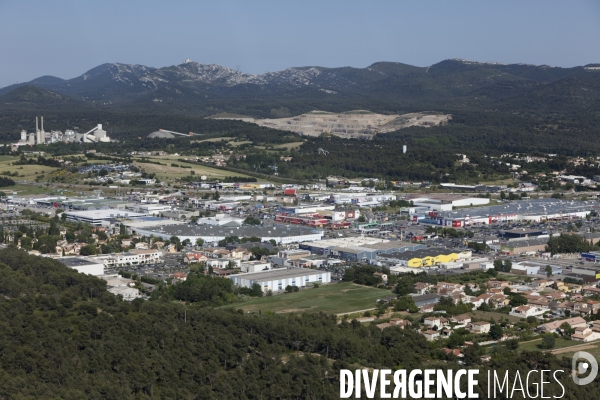 Vue aerienne de Marseille