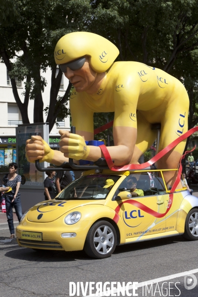 Tour de France et sa caravane publicitaire