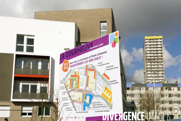 Renovation urbaine a la cite des 4000 a la Courneuve