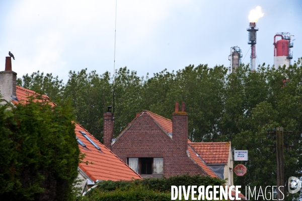 Mardyck, un village cerné de sites industriels à haut risque.