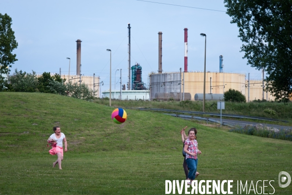 Mardyck, un village cerné de sites industriels à haut risque.