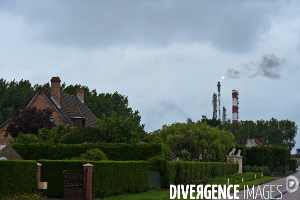 Mardyck, un village cerné de sites industriels à haut risque.