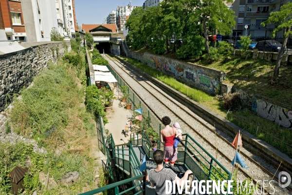 La nature dans la ville Série 02.La petite ceinture. Les jardins partages du Ruisseau,