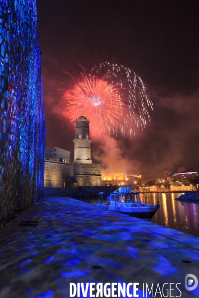 Feu d artifice du 14 juillet a Marseille