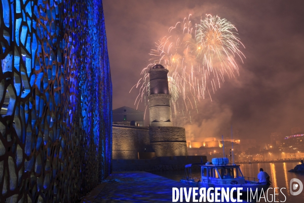 Feu d artifice du 14 juillet a Marseille