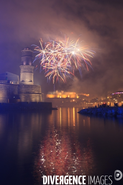 Feu d artifice du 14 juillet a Marseille