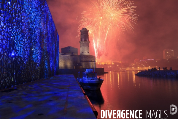 Feu d artifice du 14 juillet a Marseille