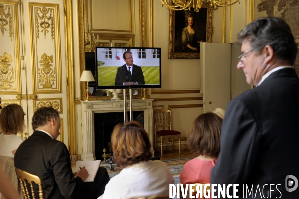 François HOLLANDE interview télévisée du 14  juillet