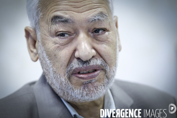 Rached Ghannouchi, président du mouvement Ennahdha, Tunisie