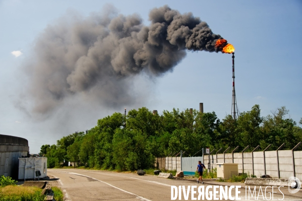 Site de FEYZIN : La raffinerie TOTAL des hydrocarbures