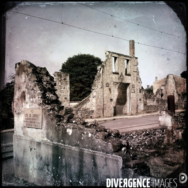 Depuis le 10 juin 1944, les ruines du village d Oradour sur Glane en Haute-Vienne ont été conservées en témoignage des atrocités commises par les nazis.