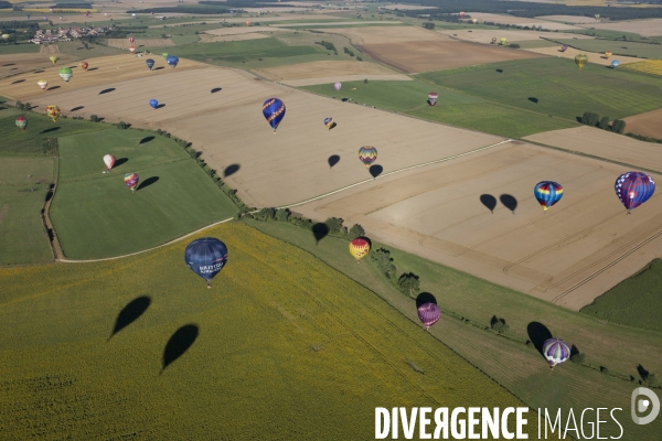 Vue aerienne Lorraine Mondial Air Ballons