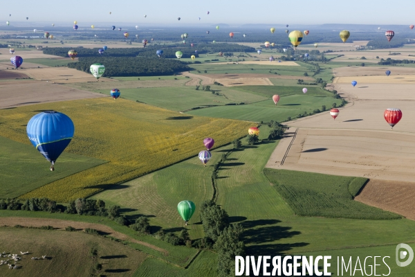 Vue aerienne Lorraine Mondial Air Ballons