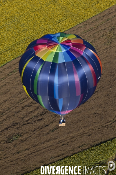 Vue aerienne Lorraine Mondial Air Ballons