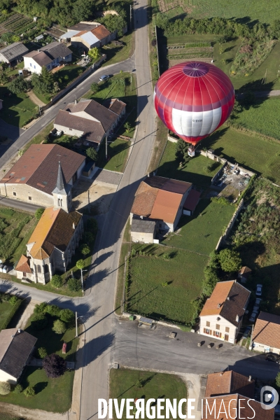 Vue aerienne Lorraine Mondial Air Ballons