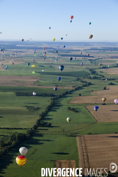 Vue aerienne Lorraine Mondial Air Ballons