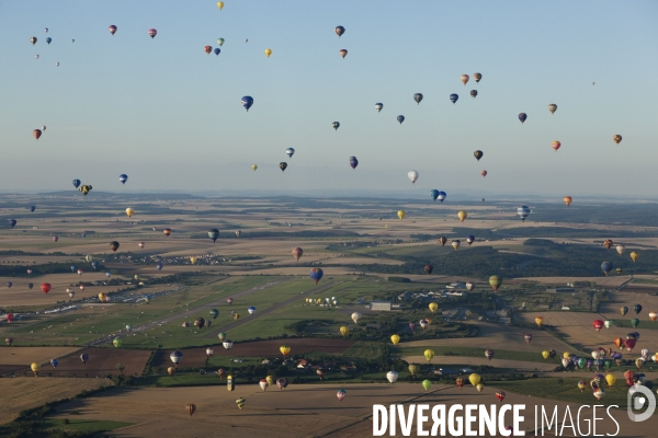 Vue aerienne Lorraine Mondial Air Ballons