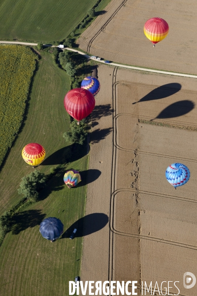 Vue aerienne Lorraine Mondial Air Ballons