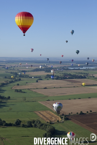 Vue aerienne Lorraine Mondial Air Ballons