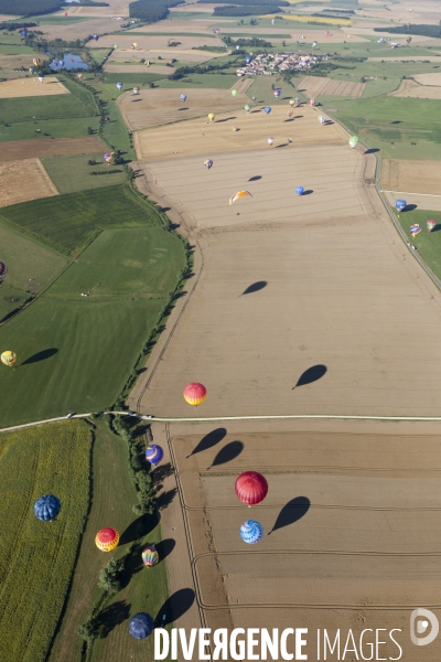 Vue aerienne Lorraine Mondial Air Ballons