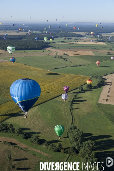 Vue aerienne Lorraine Mondial Air Ballons