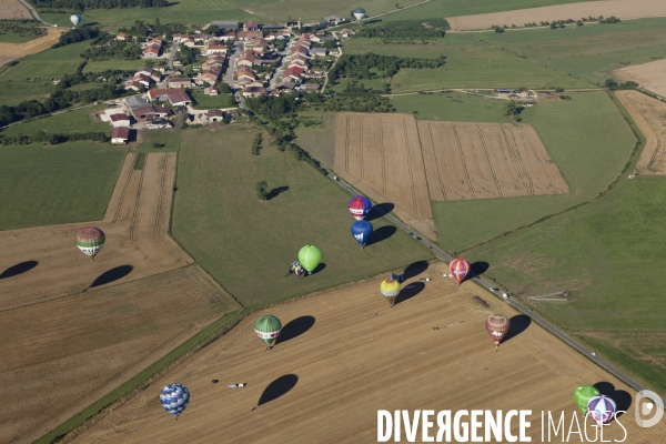 Vue aerienne Lorraine Mondial Air Ballons