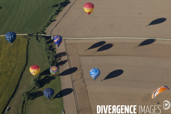 Vue aerienne Lorraine Mondial Air Ballons