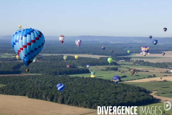 Vue aerienne Lorraine Mondial Air Ballons