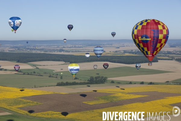 Vue aerienne Lorraine Mondial Air Ballons