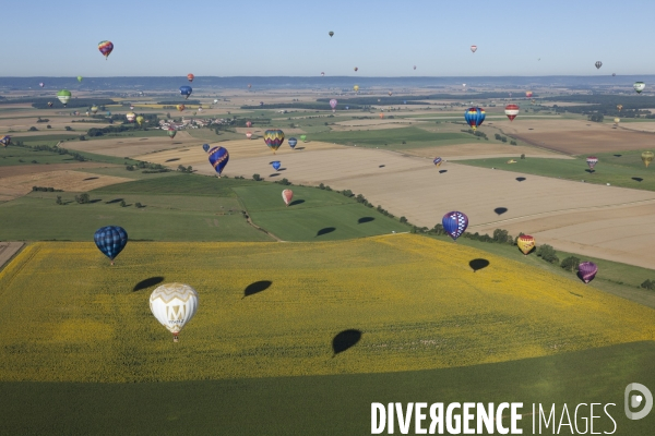 Vue aerienne Lorraine Mondial Air Ballons