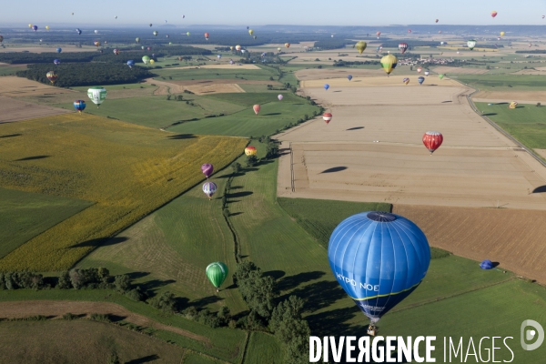 Vue aerienne Lorraine Mondial Air Ballons