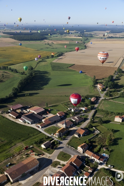 Vue aerienne Lorraine Mondial Air Ballons