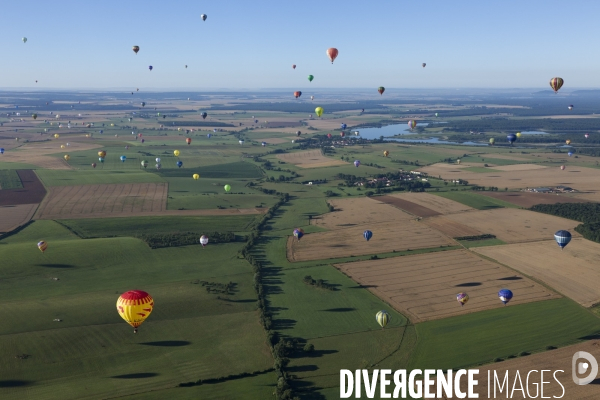 Vue aerienne Lorraine Mondial Air Ballons