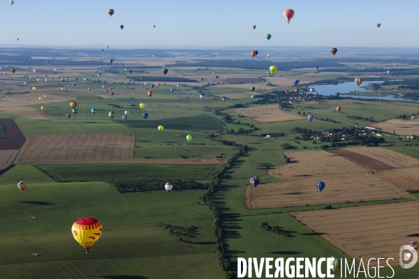 Vue aerienne Lorraine Mondial Air Ballons