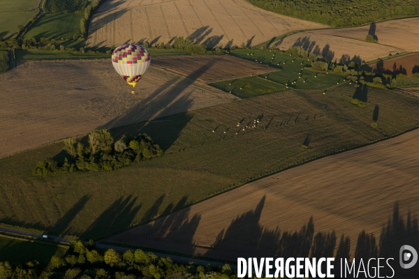 Vue aerienne Lorraine Mondial Air Ballons