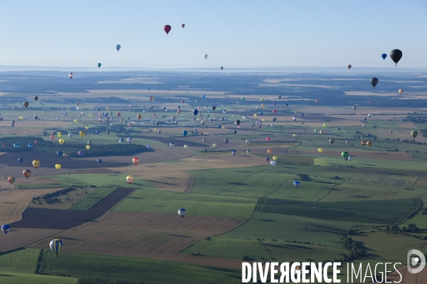 Vue aerienne Lorraine Mondial Air Ballons