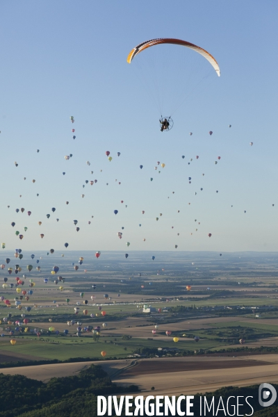 Vue aerienne Lorraine Mondial Air Ballons