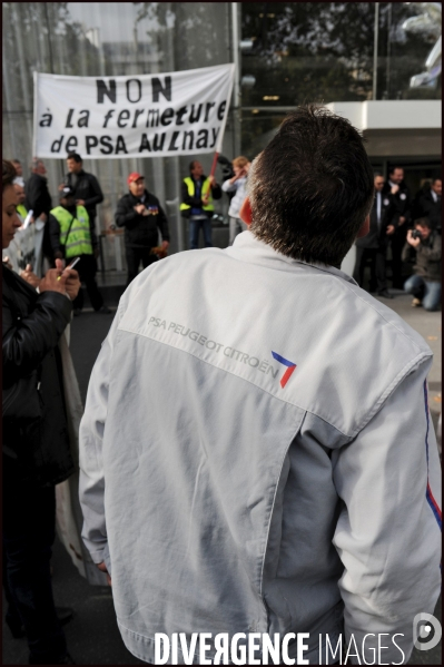 Manifestation des salariés de PSA Aulnay