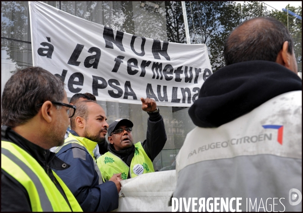 Manifestation des salariés de PSA Aulnay