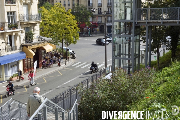 La petite ceinture se  transforme en promenade dans le 15 eme arrondissement