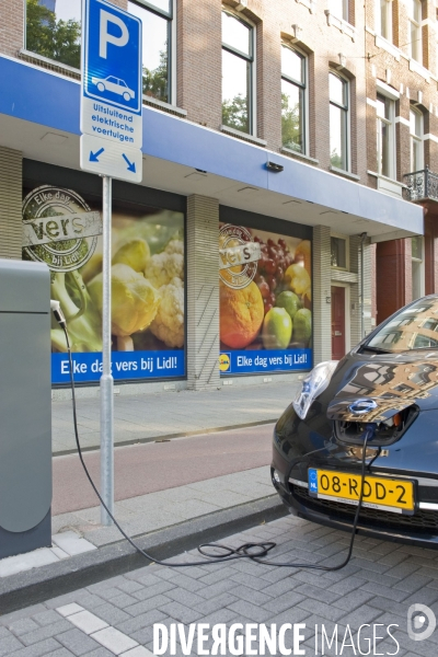 Amsterdam.Voiture electique