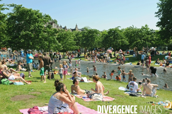 Amsterdam. Westergaspark, est le grand poumon vert à l ouest de la ville